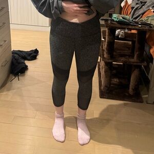 Zella Gray Mesh Panel Leggings